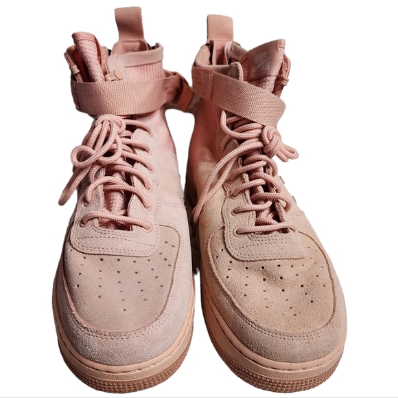 NIKE SF AF1 AIR FORCE 1 MID SUEDE CORAL STARDUST. 11.5/12. Read below. - Picture 5 of 15
